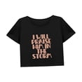 thumbnail image 4 of Camiseta corta casual de verano con cuello redondo para mujer para ir de compras, deportes de senderismo SG, 4 of 7