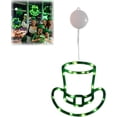 thumbnail image 2 of Hometravel LED Shamrock Pendant, Luminous St. Patrick's Day Light, Green Clover Window Decoration for Holiday, 2 of 8