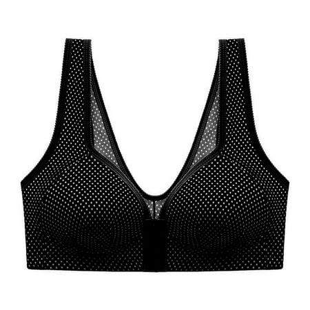 

Rumida Women s Front Buckle Print Bra Breathable High Quality Lining Bra Breathable High Quality Women s Front Buckle Print Bra For Woman Breathable High Black 36/80