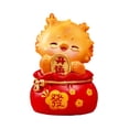 thumbnail image 3 of Auspicious Dragon Statue Dragon Figurine Collection Spring Festival Table Sculpture Tabletop Ornament for Entrance Cabinet A, 3 of 8