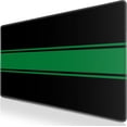 thumbnail image 1 of Large Extended Computer Mouse Pad 31.5 x 15.7 Inch BlackGreen Full Desk Mat with NonSlip Base, Perfect for Gaming, Office, and Home Use, 800x400mm Size, 1 of 6