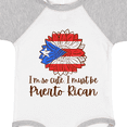 thumbnail image 4 of Inktastic I'm So Cute, I Must Be Puerto Rican Sunflower Boys or Girls Baby Bodysuit, 4 of 5