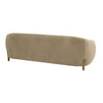 thumbnail image 4 of Lina Cafe Au Lait Brown Velvet Sofa, 4 of 4