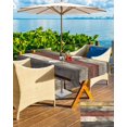 thumbnail image 5 of nqOlkjepod Farmhouse Grey Yellow Outdoor Tablecloth with Umbrella Hole & Zipper, Retro Vintage Wood Rectangle Table Cover 60x102 Inch, Dining Waterproof Table Cloth Protector for Patio/Party/Picnic, 5 of 7