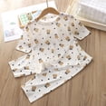 thumbnail image 2 of Kogui Kids Pjs Girls Toddler Girls Pajamas Long Pants & Top Snug Fit Soft 2Pcs for Kids Cozy Sleepwear 4T 5T (Brown,4-5 Years), 2 of 6