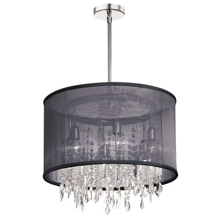 

Dainolite 6 Light Crystal Chandelier - Polished Chrome