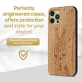 thumbnail image 2 of Case Yard Wooden Case Outside Soft TPU Silicone, Slim Fit Shockproof Wood Protective Phone Cover for Girls Boys Men and Women, Supports Wireless Charging Victory Design case for iPhone-12-Pro-Max, 2 of 7