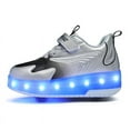 thumbnail image 4 of Kids Roller Skates Light up Shoes with Wheels Shoes LED USB Charging Roller Sneakers for Girls Boys Birthday Christmas Gift, 4 of 17