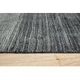 thumbnail image 4 of EORC Charcoal Handloomed Wool Transitional Rainbow Loom Rug, 5' x 8', 4 of 5