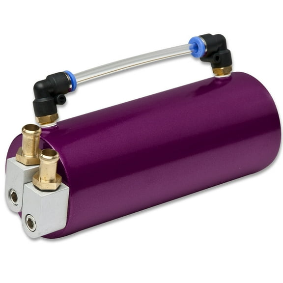 DNA Motoring OCT-PP Univeral Aluminum Racing Oil Catch Tank - Purple Tank