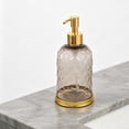 thumbnail image 3 of FUTUREORYY Botella Dispensadora Recargable Para Shampoo Con Transparente Y Borde Dorado Para, 3 of 7