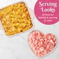 thumbnail image 3 of Paris Hilton 2-Piece Ceramic Nonstick Baking & Casserole Dish Set, Square and Heart-Shaped, Stoneware Baking Set, Pink, 3 of 7
