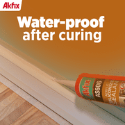 Akfix AS606 White Siliconized Acrylic Sealant 10.1 fl oz-12 Pack
