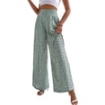 thumbnail image 3 of Pantalón de cintura alta con estampado floral, pantalón largo holgado para mujer Pantalón con estampado floral Pantalón con estampado floral para mujer Valor inmejorable, 3 of 6