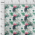 thumbnail image 2 of oneOone Cotton Jersey Green Fabric Tropical Floral Quilting Supplies Print Sewing Fabric By The Yard 58 Inch Wide, 2 of 4