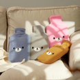 thumbnail image 2 of Bolsa de agua caliente samply con funda de polar, oso lindo, 2 of 6