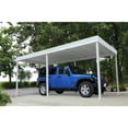 thumbnail image 6 of Arrow 10 x 20 x 8 ft Cool Grey Freestanding Carport/Patio Cover, 6 of 11
