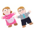 thumbnail image 2 of CIMAXIC hand puppets 2pcs Hand Puppet Mother And Father Cartoon Hand Puppet Kids Educational Toy,11.81"X9.84"X2.76", 2 of 5