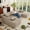 Camel, variant on 124" Boneless Cloud Sectional Sofa, U-Shaped Modular Corduroy 4-Seater, Memory Foam Deep Seat, No Assembly