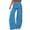 Blue, variant on Kmdttou Cargo Pants Women Stretchy Flared Pants New Fashionable And Casual Versatile Pockets Flared Workwear Pants Long Pants S-3XL