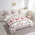 thumbnail image 3 of Feelyou Vintage Christmas Festival Twin Bedding Sets 7-Piece, Tribal Aztec Geometric Bedding Comforter Set, Kawaii Reindeer Print Reversible Sheet Sets, ltra Soft Home Decor, 3 of 7