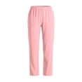 thumbnail image 4 of Dagugfen Womens Scrub Pants Elastic Waist Breathable Straight Leg Full Length Pants Workwear Uniform Pants with Pockets, 4 of 7