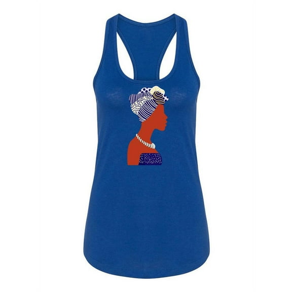 Woman Silhouette Racerback Tank Women -SPIdeals Designs, Female XX-Large
