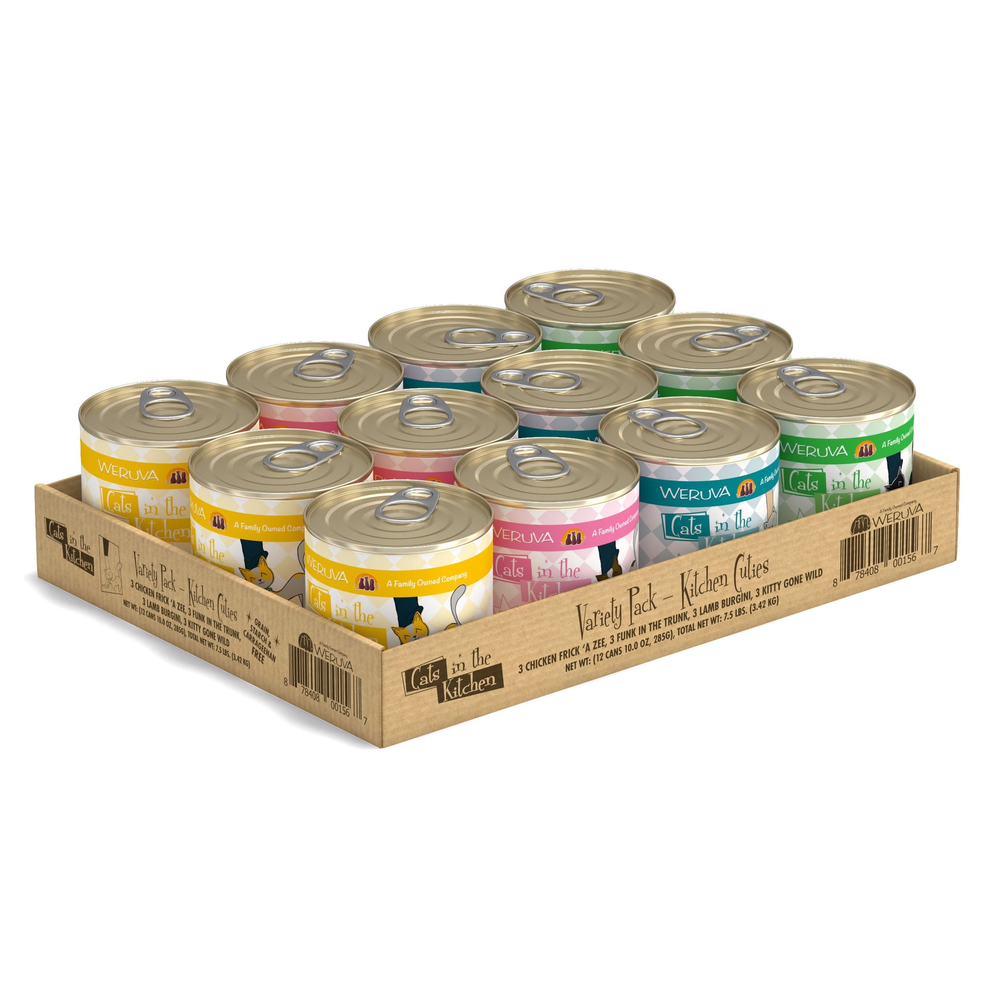 Weruva Cat Food Cats In The Kitchen Kitch Cutie Variety [10 oz] (12 count)