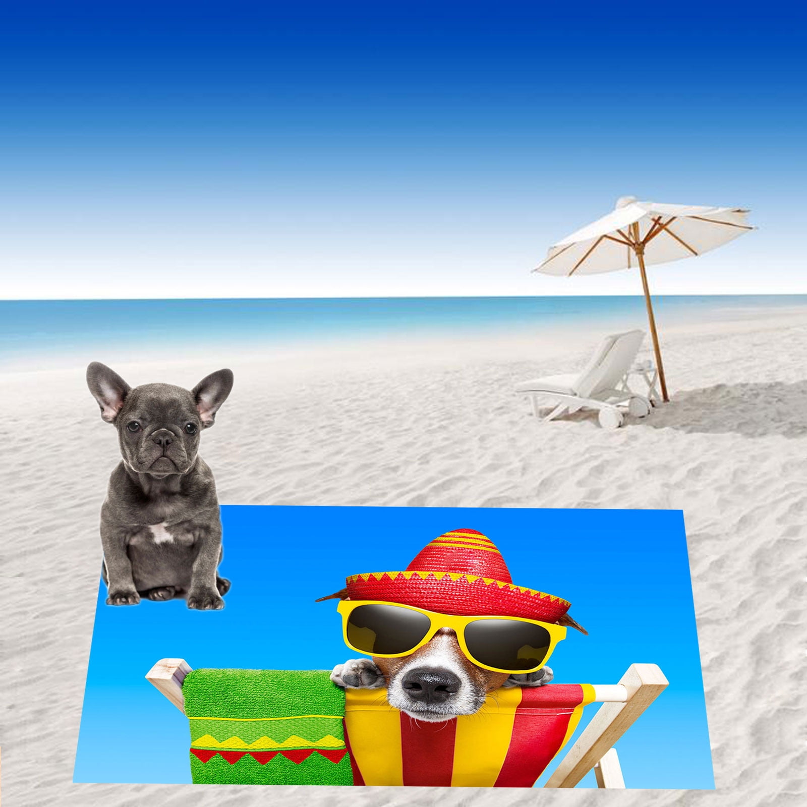 Dog themed beach towels hotsell