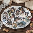 thumbnail image 3 of Vintage Retro Style Character Stickers for Scrapbooking Art, 40 Sheets Diverse Designs Durable Materials Versatile Easy Application Beautiful Day Theme, 3 of 8