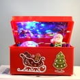 thumbnail image 4 of Christmas Style Music Box Beautiful Plastic Creative Santa Claus Decor LED Music Box for Party, 4 of 8