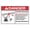 Warning Sign 1, variant on Danger Open Penetration Sign, 8"x12" Aluminum Warning Sign, Open Hole Hazard Sign for Property Business Yard