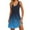 Blue, variant on Womens Tank Dresses 2025 Casual V Neck Sleeveless Sundresses Boho Beach With Pockets Olive Green