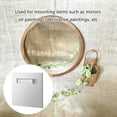 thumbnail image 4 of Zorvai PictureHang1ngPlate Kits Self Adhesive Hanger Sawtooth Adhesive Picture Hanger forHang1ngArt/ Photos on Flat Panels, 4 of 6