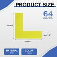 thumbnail image 2 of Uxcell 5S Location Marking Corners 64Pcs PVC L-Shape Floor Marking Tape Yellow, 2 of 4