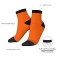 thumbnail image 6 of Pofeuu Orange Scales Print 30cm Socks, Adult Running Hiking Socks for Youth and Adult, 6 of 7