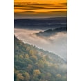 thumbnail image 2 of OBrien, Jay 17x24 White Modern Wood Framed Museum Art Print Titled - New York, Letchworth SP Foggy landscape, sunrise, 2 of 4