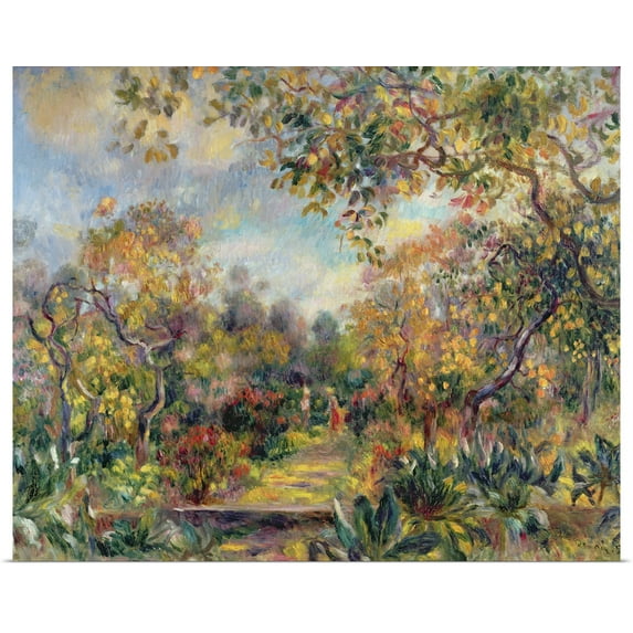 Great BIG Canvas | Rolled Pierre Auguste Renoir Poster Print entitled Landscape at Beaulieu, c.1893
