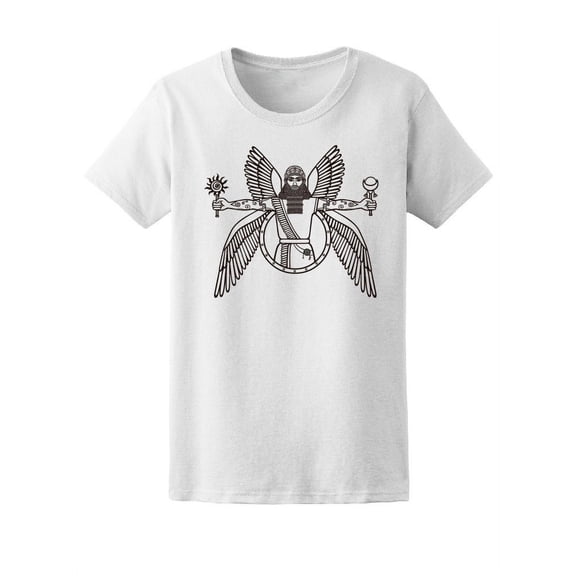 Sumerian Mythology Angel Sketch Tee Women's -Image by Shutterstock