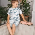 thumbnail image 6 of JUNZAN Party Shark Cute for Boys Girls Pajama Sets Toddler Sleepwear Summer Jammies 2pcs PJs, 6 of 7