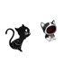 thumbnail image 1 of Reloj de pared,Reloj de pared con diseño de gato para guardería,sala de juegos y interior,Estatua de escritorio,Estatua de gato con forma de cuenco para llaves,entrada,dibujos, 1 of 8