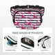 thumbnail image 5 of Fotbe Flamingos Cangurera Cuadrada con Estampado de Doble Capa, Bolsa de Cintura Ajustable Mini para Hombres y Mujeres, 5 of 9