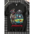 thumbnail image 1 of EWH Unique Design, "FRIENDS" Horror Character Print, Men's T-Shirt, Fashionable, 1 of 6
