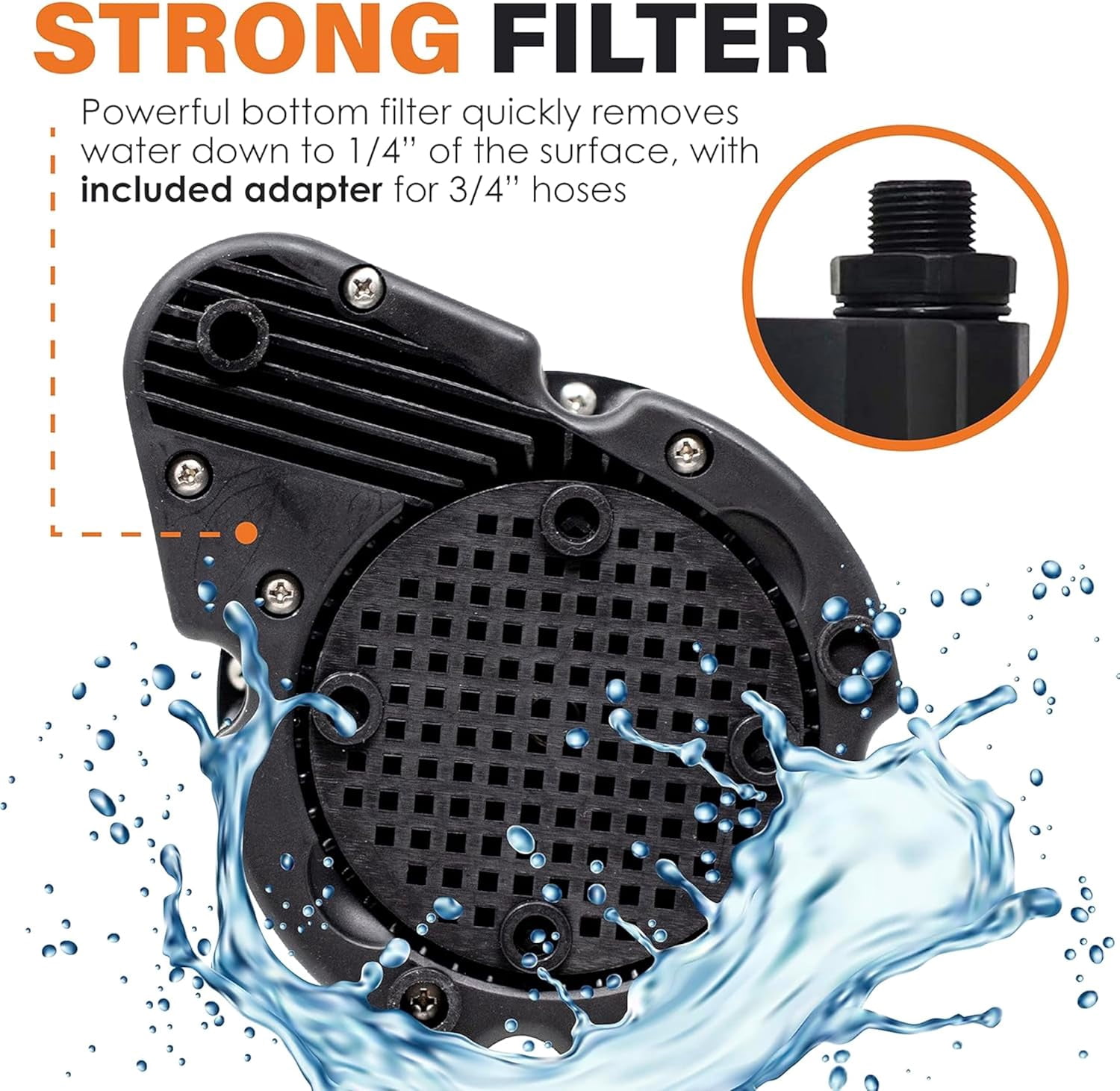 DrainX Tankless Water Heater Flushing Kit with Eco-Safe Descaler Solution, 1/6 HP Pump, Steel Hoses