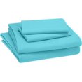 thumbnail image 2 of Kid‘s Sheet Set - Soft  Easy-Wash Lightweight Microfiber - Full  Bright Aqua, 2 of 5