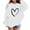 White, variant on Girls Hoodies Size 10-12 Loose Pullover Tops Fashion Graphic Print Outdoor Workout Sweatshirt Children Fall Winter Cute Tops for Girls 10-12 Red