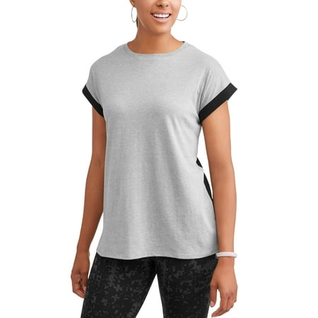 - Women's Athleisure Super Soft Short Sleeve Colorblock T-Shirt