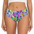 thumbnail image 1 of Fotbe Graffiti Pineapples Calzones Estampados para Mujer – Ropa Interior de Algodón, Cómoda, Suave y Elástica-XX-Large, 1 of 6