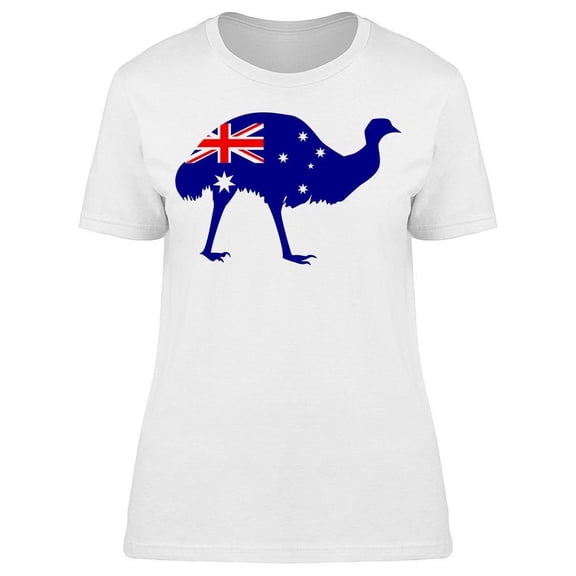 Silhouette Of Emu T-Shirt Women -Image by Shutterstock, Female Small