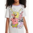 thumbnail image 4 of Spongebob X Justice Girls Oversized Tee, Sizes XS - XLP, 4 of 10